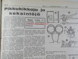 Koneviesti 1964 nr 6 -mm. Uusi 8 1/2 puimuri - Fahr M 60, Pitkälle automatisoitu tiiliputkitehdas - Riihimäki Paloheimo, Teknisiä tietoja kylvökoneista,