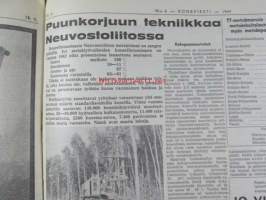 Koneviesti 1964 nr 6 -mm. Uusi 8 1/2 puimuri - Fahr M 60, Pitkälle automatisoitu tiiliputkitehdas - Riihimäki Paloheimo, Teknisiä tietoja kylvökoneista,
