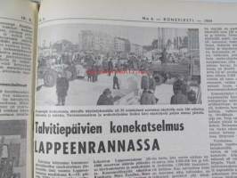 Koneviesti 1964 nr 6 -mm. Uusi 8 1/2 puimuri - Fahr M 60, Pitkälle automatisoitu tiiliputkitehdas - Riihimäki Paloheimo, Teknisiä tietoja kylvökoneista,
