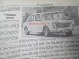 Koneviesti 1964 nr 6 -mm. Uusi 8 1/2 puimuri - Fahr M 60, Pitkälle automatisoitu tiiliputkitehdas - Riihimäki Paloheimo, Teknisiä tietoja kylvökoneista,
