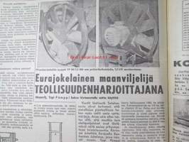 Koneviesti 1964 nr 6 -mm. Uusi 8 1/2 puimuri - Fahr M 60, Pitkälle automatisoitu tiiliputkitehdas - Riihimäki Paloheimo, Teknisiä tietoja kylvökoneista,