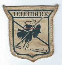 Telemark- hihamerkki, kangasmerkki, matkailumerkki