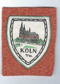 Köln  - hihamerkki, kangasmerkki, matkailumerkki