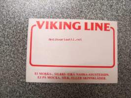 Viking Line - &quot;silkkipintainen&quot;, nimitarra? -tarra