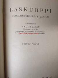 Laskuoppi - teollisuuskouluja varten, sisältää erillisen tuloskirjan