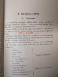 Laskuoppi - teollisuuskouluja varten, sisältää erillisen tuloskirjan