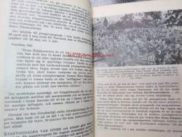 Miljonernas marsch - Folkvandringarna 1940-41 - Gångfrämjandets årsbok 1942 - En särskild upplaga 300 exemplar / nummer 30 -erikoissidos, numeroitu, käsittelee