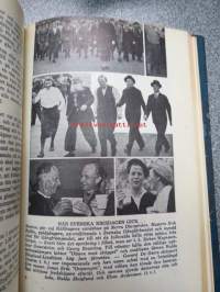 Miljonernas marsch - Folkvandringarna 1940-41 - Gångfrämjandets årsbok 1942 - En särskild upplaga 300 exemplar / nummer 30 -erikoissidos, numeroitu, käsittelee