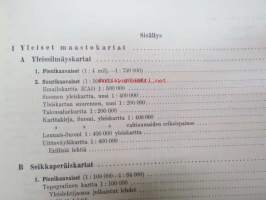 Maanmittaushallituksen karttaluettelo 15.7.1966