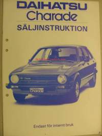 Daihatsu Charade säljinstruktion