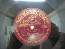 His Master´s Voice HMV X 7698 Delta Rhythm Boys - One O´clock Jump / St. Louis Blues -savikiekkoäänilevy, 78 rpm