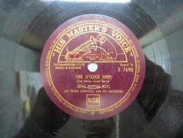 His Master´s Voice HMV X 7698 Delta Rhythm Boys - One O´clock Jump / St. Louis Blues -savikiekkoäänilevy, 78 rpm