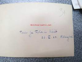 Taimin ja Felixin häät 26.6.1923 Helsinki -valokuva