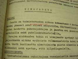 SVUL Satakunnan piirin toimintakertomus vuodelta 1958