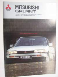Mitsubishi Galant 1600 GL, 1800 GLX-T/D, 1800 GLX-T/D A/T, 2000 GLS, 2000 GLS A/T, 2000 Royal, 2000 Turbo 1987 -myyntiesite