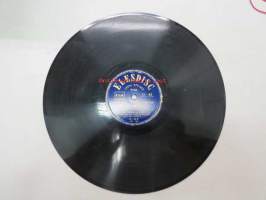 Elesdisc LS-63, Dave Cash - Les Fruilles Mortes / Bongo Bongo -savikiekkoäänilevy, 78 rpm, jidditshinkielinen?