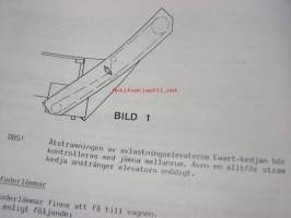 Ylö 5500, 6500, 8000 Maatilavaunut vm. 1986 -käyttöohjekirja ja varaosaluettelo / bruksanvisning och reservdelskatalog