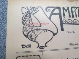 Ampiainen 1922 nr 2 -viipurilainen pila- &amp; satiirilehti