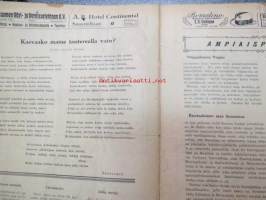Ampiainen 1922 nr 10 -viipurilainen pila- &amp; satiirilehti