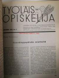 Työläisopiekelija 1942 - sidottu vuosikerta