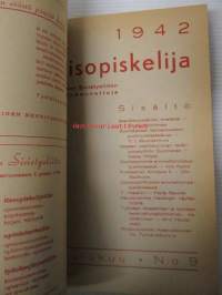 Työläisopiekelija 1942 - sidottu vuosikerta