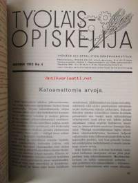Työläisopiekelija 1942 - sidottu vuosikerta