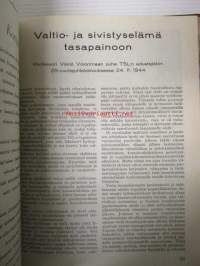 Työläisopiekelija 1944 - sidottu vuosikerta