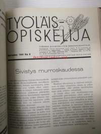 Työläisopiekelija 1944 - sidottu vuosikerta