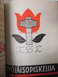 Työläisopiekelija 1944 - sidottu vuosikerta