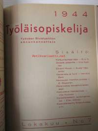 Työläisopiekelija 1944 - sidottu vuosikerta