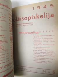Työläisopiekelija 1945 - sidottu vuosikerta