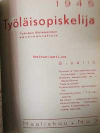 Työläisopiekelija 1945 - sidottu vuosikerta