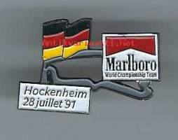 Formula 1 / Marlboro,  Hockenheim 91   - pinssi, rintamerkki