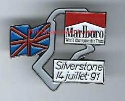 Formula 1 / Marlboro,  Silverstone 91   - pinssi, rintamerkki