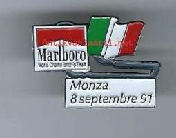 Formula 1 / Marlboro,  Monza 91   - pinssi, rintamerkki