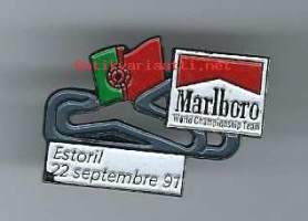 Formula 1 / Marlboro,  Estoril 91   - pinssi, rintamerkki