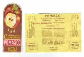 Pomasco - tuote-etiketti  1940-luku
