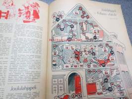 Suomen Sosialidemokraatti 1958 joulunumero, sis. mm. seur. artikkelit; Paavo Rintala - Me olemme kaikki köyhiä laulajapoikia, Miehet määräävät muodin,