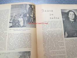 Kotikissa 1946 nr 4 , sis. mm. seur. artikkelit; Ellinor Ivalo, Maija Suova - Rakastaja vai isä?, Yhteistalo - muuan kotiapulaiskysymyksen ratkaisu, Jäätä ja