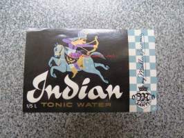 Indian Tonic Water 1/5 L, Mallasjuoma Oy, Lahti -juomaetiketti