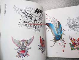 Rock &amp; Street Culture - Design parts sourcebook - A Collection of images for Artists and Designers (Includes CD-ROM) -erilaisia valmiita kuvioita tatuointeihin,