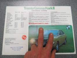 Toyota Corona Mark II 2000, 2300 1973 -myyntiesite