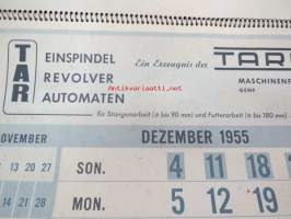 TAR - Teinspindel Revolver Automaten / TAREX Maschinenfabrik Ag, Schweitz / Industria 1955- seinäkalenteri