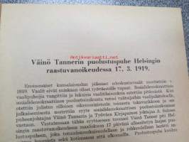 Väinö Tanner puolustautuu