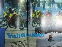 MP 1 lehti 1984 nr 7 -Moottoripyörälehti, katso sisältö kuvista tarkemmin. Koeajossa laverda 125 LB Sport. keskiaukeamakuva: Harley-Davidson  KR 750