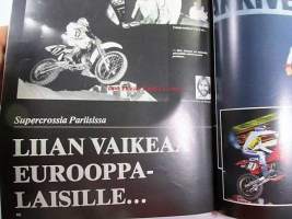 MP 1 lehti 1984 nr 7 -Moottoripyörälehti, katso sisältö kuvista tarkemmin. Koeajossa laverda 125 LB Sport. keskiaukeamakuva: Harley-Davidson  KR 750