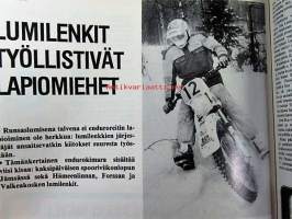 MP 1 lehti 1984 nr 7 -Moottoripyörälehti, katso sisältö kuvista tarkemmin. Koeajossa laverda 125 LB Sport. keskiaukeamakuva: Harley-Davidson  KR 750