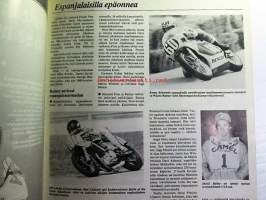 MP 1 lehti 1984 nr 7 -Moottoripyörälehti, katso sisältö kuvista tarkemmin. Koeajossa laverda 125 LB Sport. keskiaukeamakuva: Harley-Davidson  KR 750