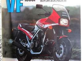 MP 1 lehti 1984 nr 7 -Moottoripyörälehti, katso sisältö kuvista tarkemmin. Koeajossa laverda 125 LB Sport. keskiaukeamakuva: Harley-Davidson  KR 750