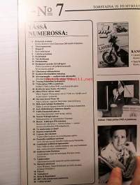 MP 1 lehti 1984 nr 7 -Moottoripyörälehti, katso sisältö kuvista tarkemmin. Koeajossa laverda 125 LB Sport. keskiaukeamakuva: Harley-Davidson  KR 750